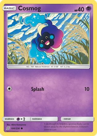 Image of Cosmog 100/236  - Reverse Holofoil SM  Unified Minds - Common