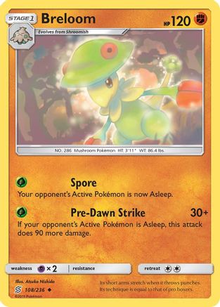 Image of Breloom 108/236  SM  Unified Minds - Uncommon