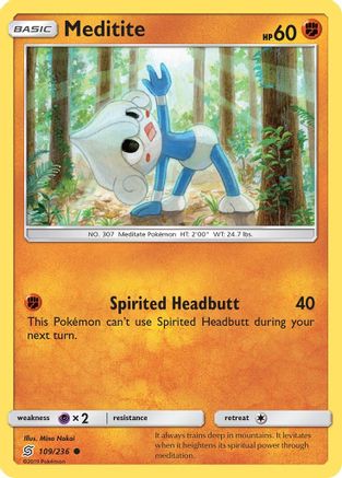 Image of Meditite 109/236  SM  Unified Minds - Common
