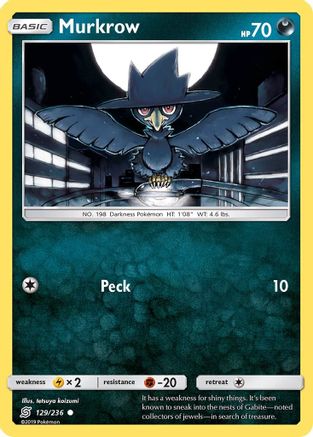 Image of Murkrow (129) 129/236  SM  Unified Minds - Common