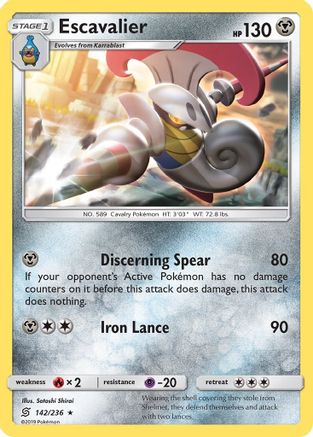 Image of Escavalier 142  SM  Unified Minds - Rare