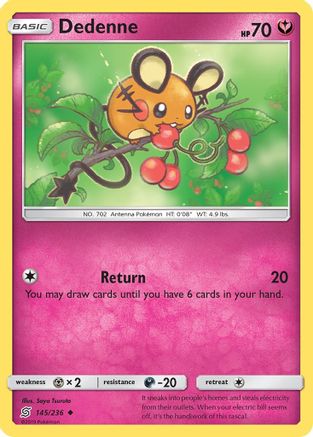 Image of Dedenne 145/236  SM  Unified Minds - Uncommon
