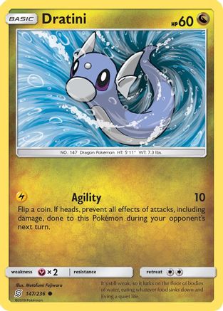 Image of Dratini (147) 147/236  SM  Unified Minds - Common