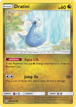 Image of Dratini (148) 148/236  SM  Unified Minds - Common