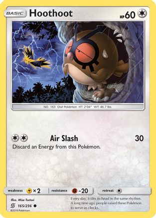 Image of Hoothoot 165/236  SM  Unified Minds - Common
