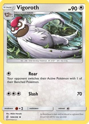 Image of Vigoroth 169  SM  Unified Minds - Uncommon