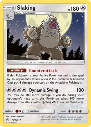 Image of Slaking 170/236  - Holofoil SM  Unified Minds - Holo Rare