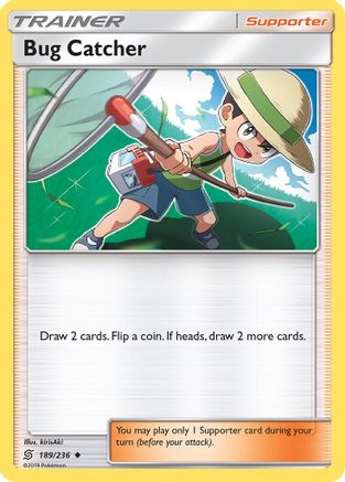 Image of Bug Catcher 189/236  - Reverse Holofoil SM  Unified Minds - Uncommon