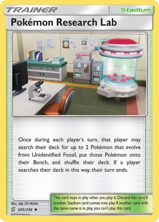 Image of Pokemon Research Lab 205/236  - Reverse Holofoil SM  Unified Minds - Uncommon