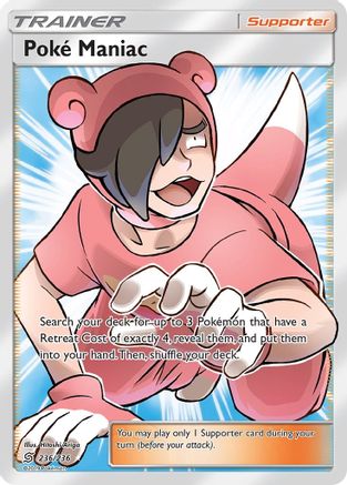 Image of Poke Maniac (Full Art) 236  - Holofoil SM  Unified Minds - Ultra Rare