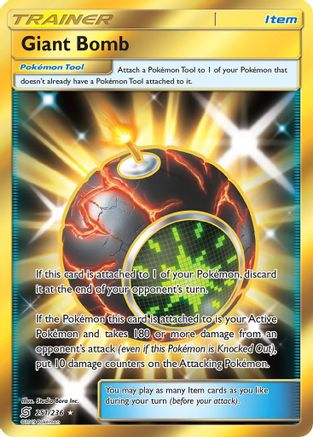 Image of Giant Bomb (Secret) 251  - Holofoil SM  Unified Minds - Secret Rare