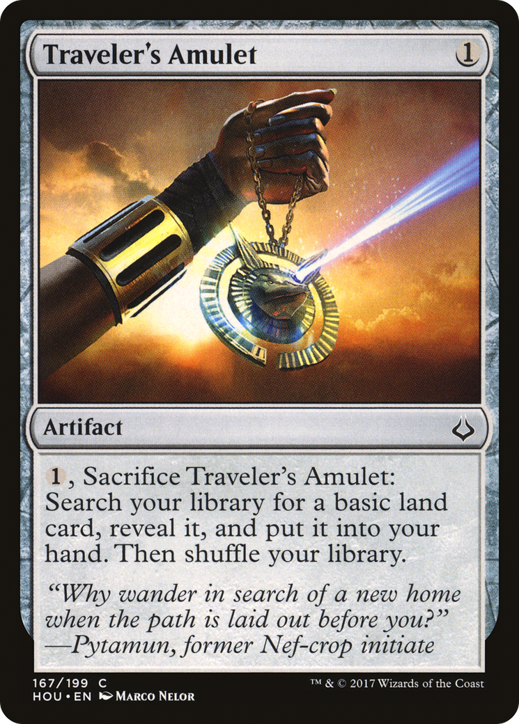 Image of Traveler's Amulet (HOU-167) - Hour of Devastation Foil