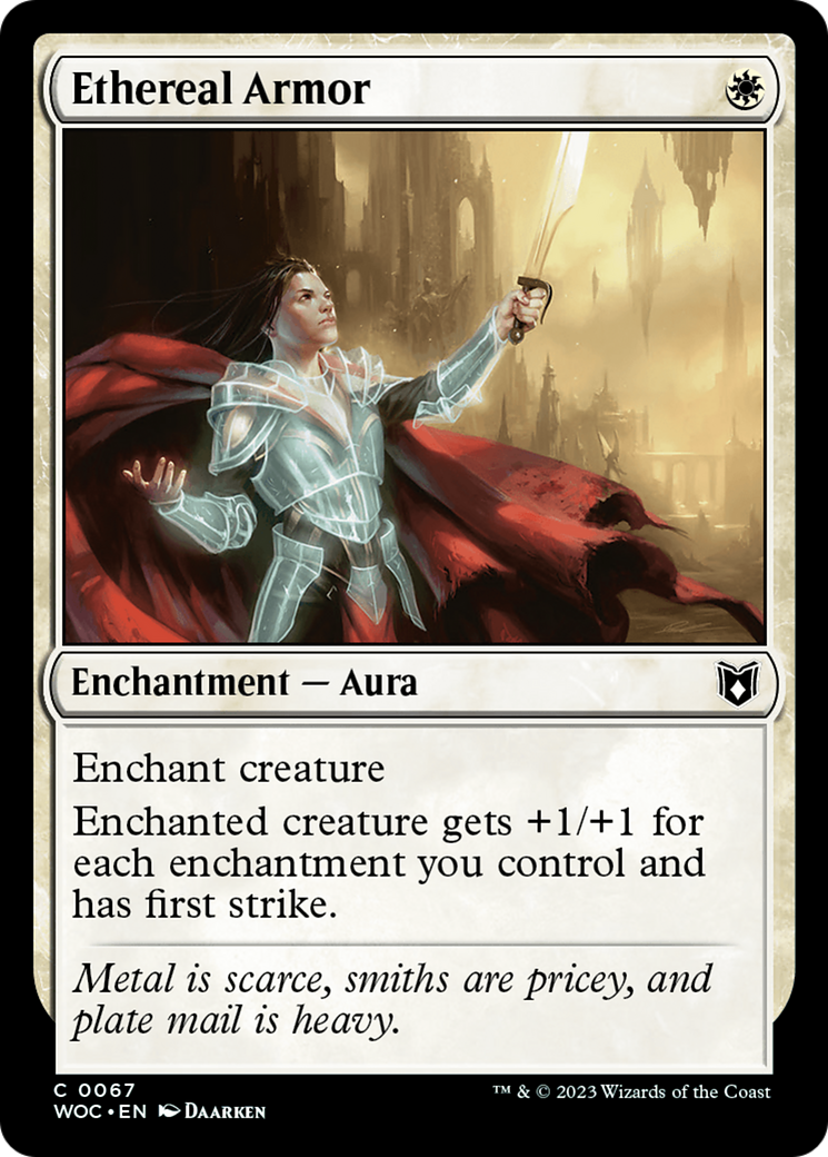 Image of Ethereal Armor (WOC-067) - Wilds of Eldraine Commander