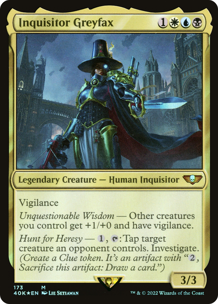Image of Inquisitor Greyfax (40K-173) - Warhammer 40,000 Commander Foil