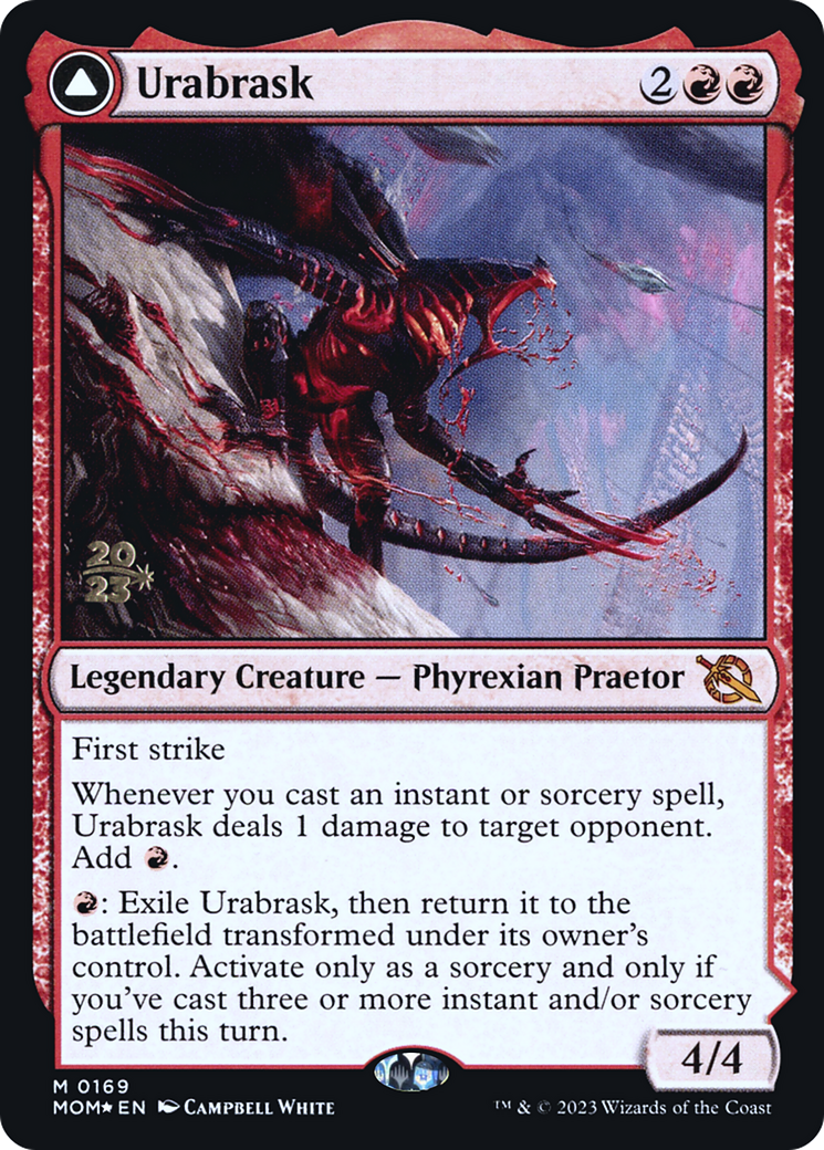 Image of Urabrask (PRE-169) - March of the Machine Promos Foil
