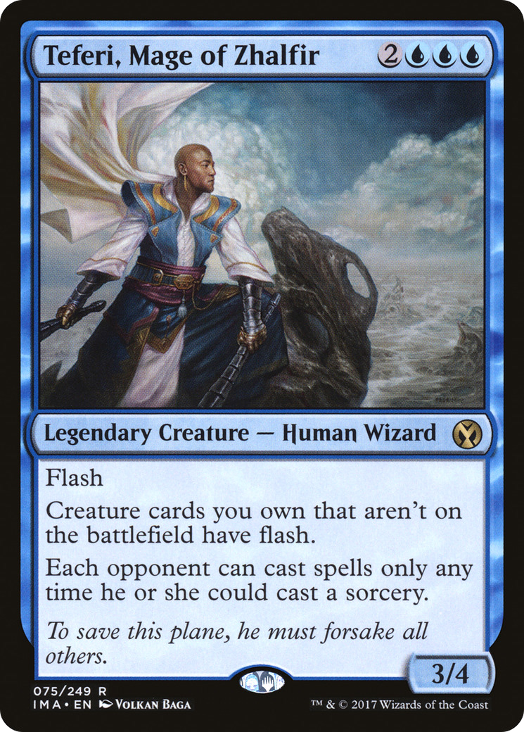 Image of Teferi, Mage of Zhalfir (IMA-075) - Iconic Masters Foil