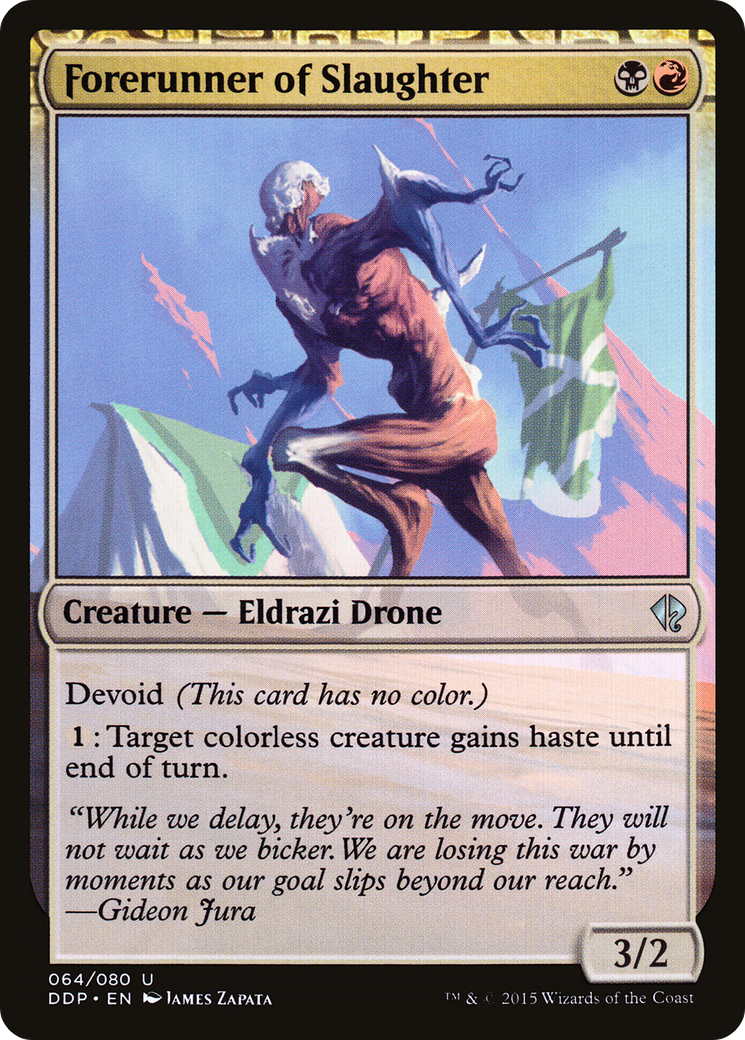 Image of Forerunner of Slaughter (DDP-064) - Duel Decks: Zendikar vs. Eldrazi: (devoid)