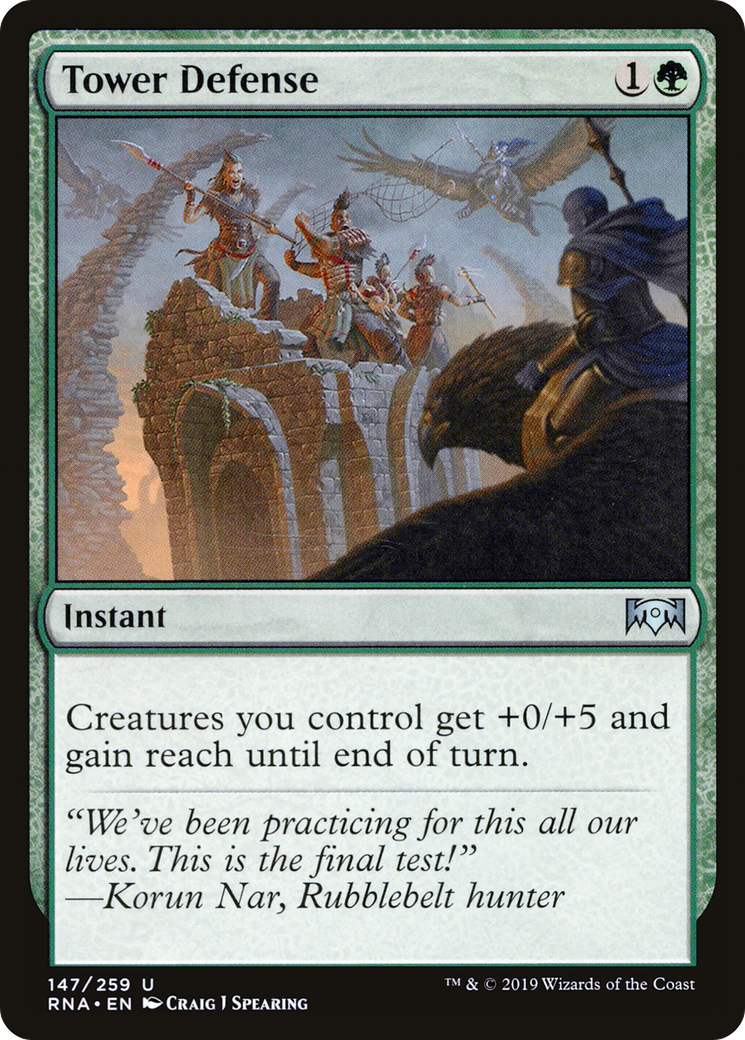 Image of Tower Defense (RNA-147) - Ravnica Allegiance
