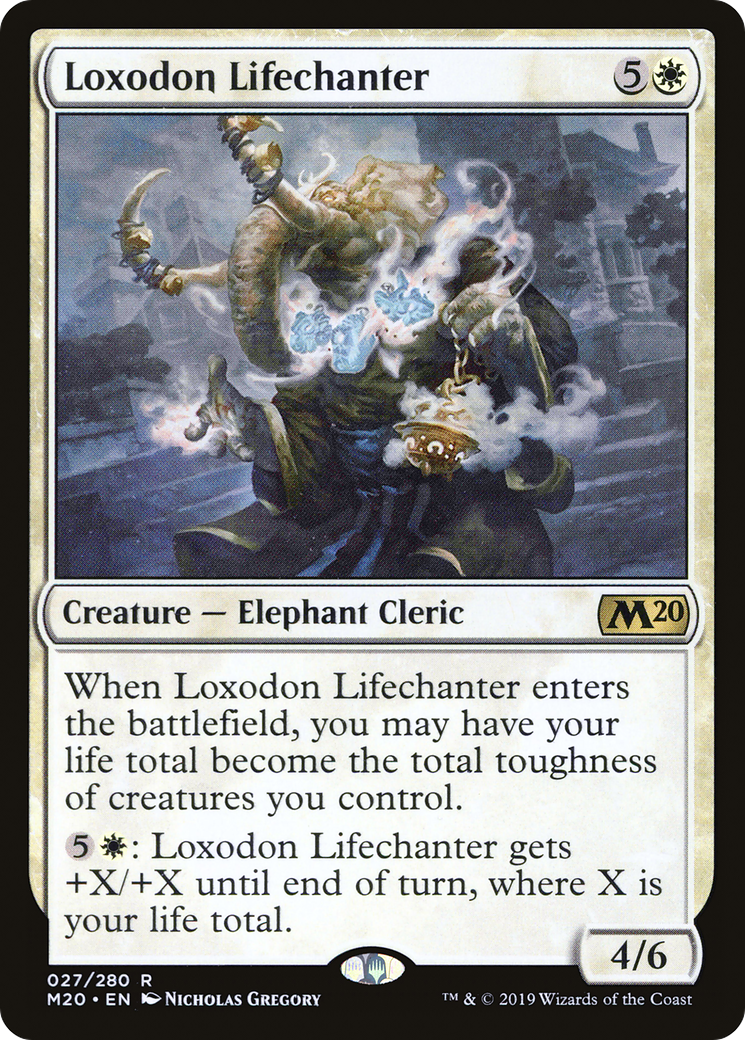 Image of Loxodon Lifechanter (M20-027) - Core Set 2020 Foil