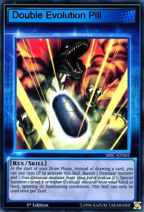 Image of Double Evolution Pill (Skill Card) (SBSC-ENS05) - Speed Duel: Scars of Battle 1st Edition