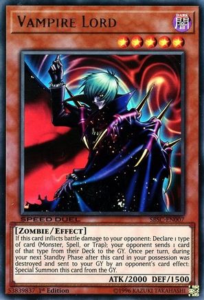 Image of Vampire Lord (SBSC-EN007) - Speed Duel: Scars of Battle 1st Edition