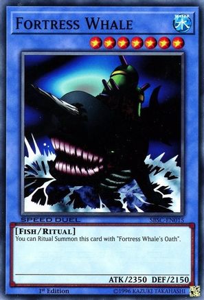 Image of Fortress Whale (SBSC-EN015) - Speed Duel: Scars of Battle 1st Edition