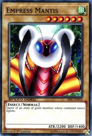 Image of Empress Mantis (SBSC-EN019) - Speed Duel: Scars of Battle 1st Edition