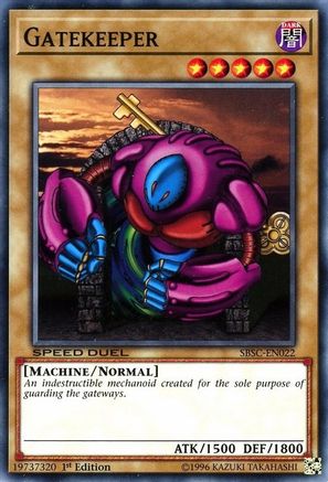 Image of Gatekeeper (SBSC-EN022) - Speed Duel: Scars of Battle 1st Edition