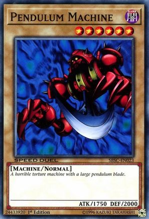 Image of Pendulum Machine (SBSC-EN023) - Speed Duel: Scars of Battle 1st Edition