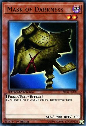 Image of Mask of Darkness (SBSC-EN033) - Speed Duel: Scars of Battle 1st Edition
