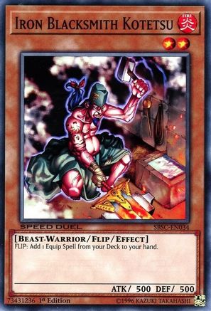 Image of Iron Blacksmith Kotetsu (SBSC-EN034) - Speed Duel: Scars of Battle 1st Edition