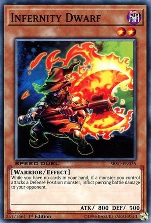 Image of Infernity Dwarf (SBSC-EN035) - Speed Duel: Scars of Battle 1st Edition