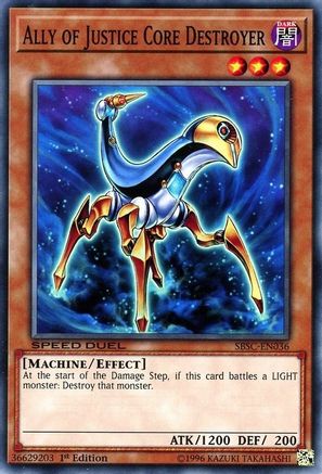 Image of Ally of Justice Core Destroyer (SBSC-EN036) - Speed Duel: Scars of Battle 1st Edition