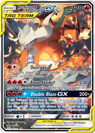 Image of Reshiram & Charizard GX SM201  - Holofoil SM Promos - Promo