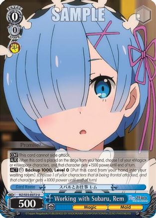Image of Working with Subaru, Rem (RZ/S55-E072 U) - Re:ZERO Vol.2