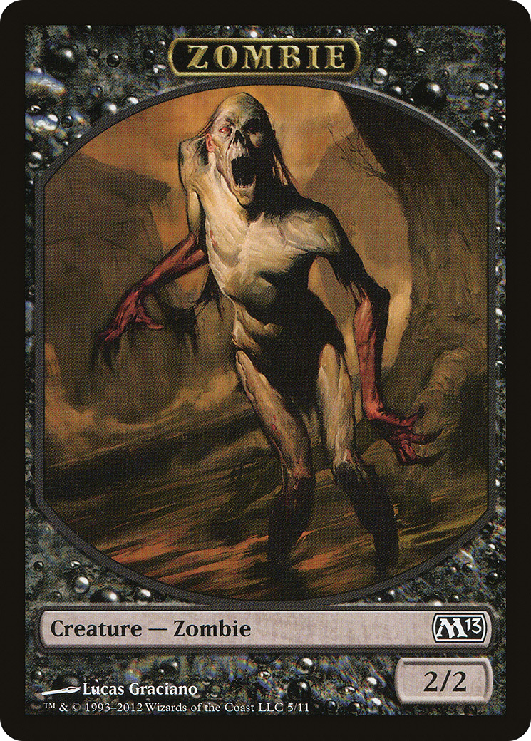 Image of Zombie Token (M13-005) - Magic 2013 Tokens