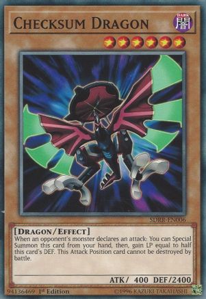 Image of Checksum Dragon (SDRR-EN006) - Structure Deck: Rokket Revolt 1st Edition