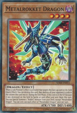 Image of Metalrokket Dragon (SDRR-EN011) - Structure Deck: Rokket Revolt 1st Edition