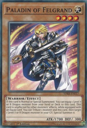 Image of Paladin of Felgrand (SDRR-EN017) - Structure Deck: Rokket Revolt 1st Edition