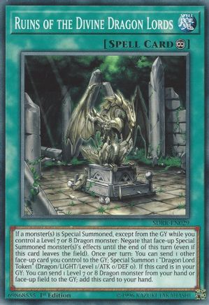 Image of Ruins of the Divine Dragon Lords (SDRR-EN029) - Structure Deck: Rokket Revolt 1st Edition