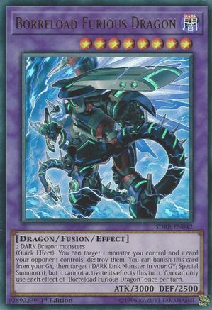 Image of Borreload Furious Dragon (SDRR-EN042) - Structure Deck: Rokket Revolt 1st Edition