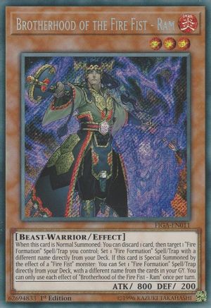 Image of Brotherhood of the Fire Fist - Ram (FIGA-EN011) - Fists of the Gadgets 1st Edition
