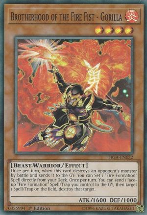 Image of Brotherhood of the Fire Fist - Gorilla (FIGA-EN022) - Fists of the Gadgets 1st Edition