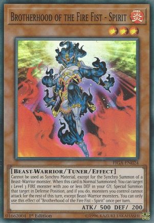 Image of Brotherhood of the Fire Fist - Spirit (FIGA-EN024) - Fists of the Gadgets 1st Edition