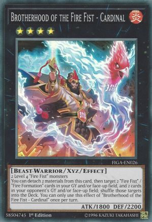 Image of Brotherhood of the Fire Fist - Cardinal (FIGA-EN026) - Fists of the Gadgets 1st Edition