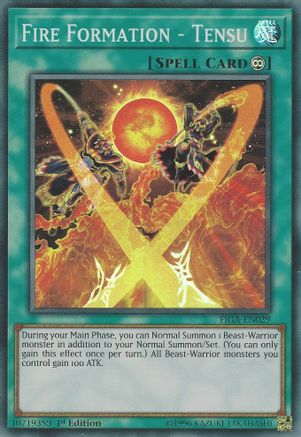 Image of Fire Formation - Tensu (FIGA-EN029) - Fists of the Gadgets 1st Edition