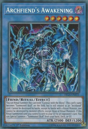 Image of Archfiend's Awakening (FIGA-EN031) - Fists of the Gadgets 1st Edition