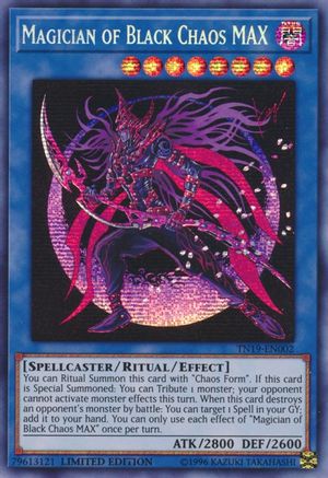 Image of Magician of Black Chaos MAX (TN19-EN002) - 2019 Gold Sarcophagus Tin Limited