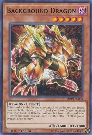 Image of Background Dragon (MP19-EN008) - 2019 Gold Sarcophagus Tin Mega Pack 1st Edition