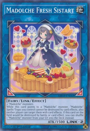 Image of Madolche Fresh Sistart (MP19-EN068) - 2019 Gold Sarcophagus Tin Mega Pack Unlimited